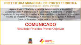 Concurso Público 01/2024 da Prefeitura Municipal de Porto Ferreira / Realização: Instituto Mais / Imagem: Divulgação