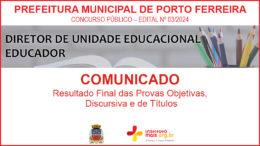 Concurso Público 03/2024 da Prefeitura Municipal de Porto Ferreira / Realização: Instituto Mais / Imagem: Divulgação