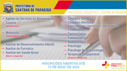 Processo Seletivo 03/2024 da Prefeitura de Santana de Parnaíba / Realização: Instituto Mais / Imagem: Divulgação