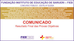 Concurso Público 02/2024 da FIEB / Realização: Instituto Mais / Imagem: Divulgação