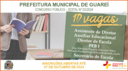 Concurso Público 02/2024 da Prefeitura de Guareí / Realização: Instituto Mais / Imagem: Divulgação