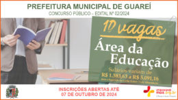 Concurso Público 02/2024 da Prefeitura de Guareí / Realização: Instituto Mais / Imagem: Divulgação