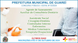 Concurso Público 03/2023 da Prefeitura de Guareí / Realização: Instituto Mais / Imagem: Divulgação