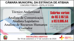 Concurso Público 01/2024 da Câmara de Atibaia / Realização: Instituto Mais / Imagem: Divulgação