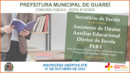 Concurso Público 02/2024 da Prefeitura de Guareí / Realização: Instituto Mais / Imagem: Divulgação