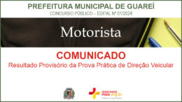 Concurso Público 01/2024 da Prefeitura de Guareí / Realização: Instituto Mais / Imagem: Divulgação