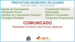 Concurso Público 03/2023 da Prefeitura de Guareí / Realização: Instituto Mais / Imagem: Divulgação