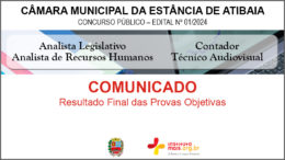 Concurso Público 01/2024 da Câmara de Atibaia / Realização: Instituto Mais / Imagem: Divulgação