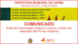 Processo Seletivo 06/2024 da Prefeitura de Itatiba / Realização: Instituto Mais / Imagem: Divulgação