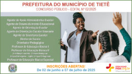 Concurso Público 02/2025 da Prefeitura de Tietê / Realização: Instituto Mais / Imagem: Divulgação